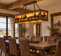 Cattle Drive Rectangular Western Chandelier