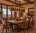 Cowboy Posse Rectangular Western Chandelier